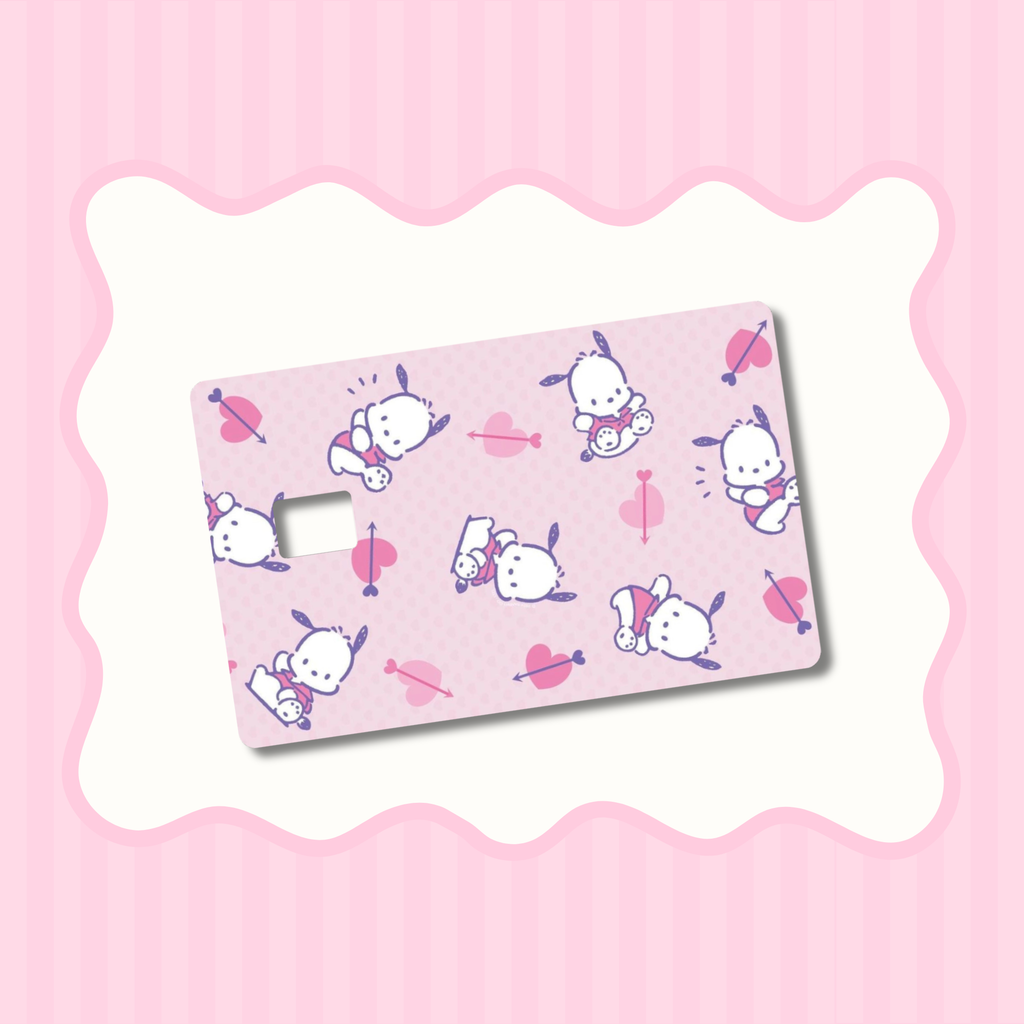 Pocha Pink with Hearts Card Skin