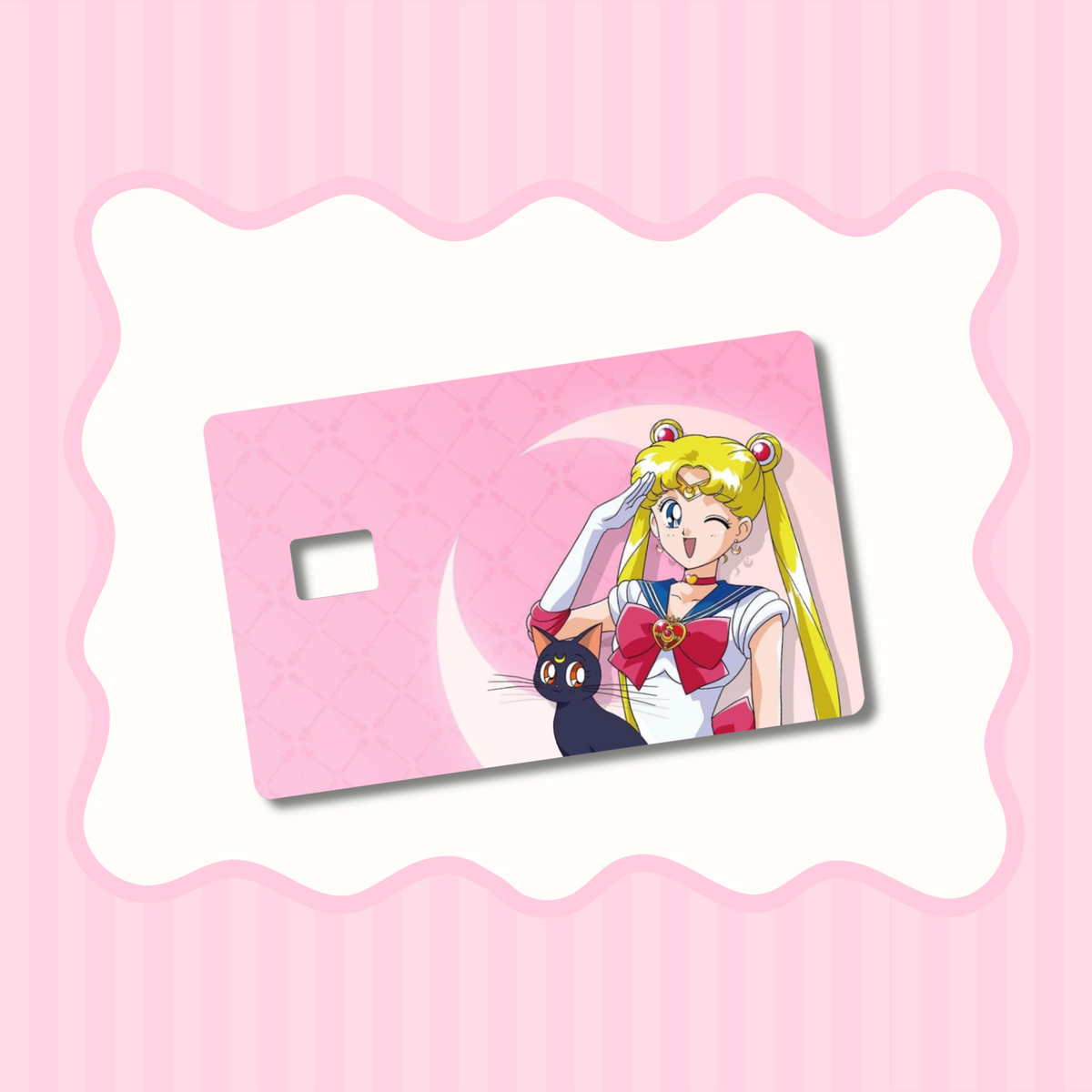 Sailor M With Cat Card Skin