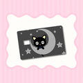 Chocolate Cat On Moon Card Skin
