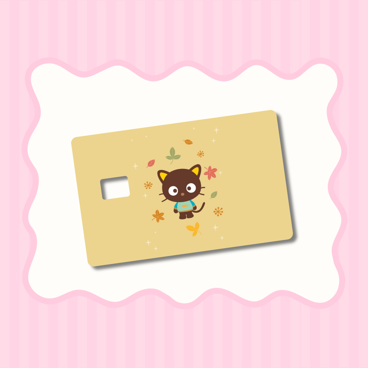 Chocolate Cat Fall Card Skin