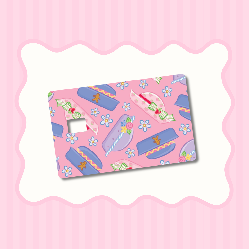 Strawberry Girl Hats Card Skin