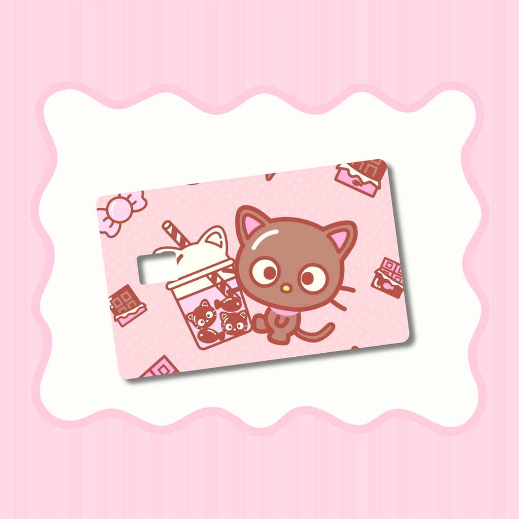 Chocolate Cat Boba Card Skin