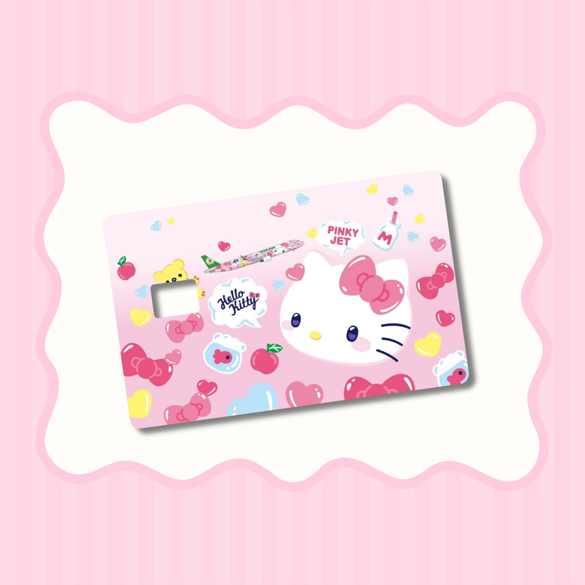 HK Pink & Bows Card Skin