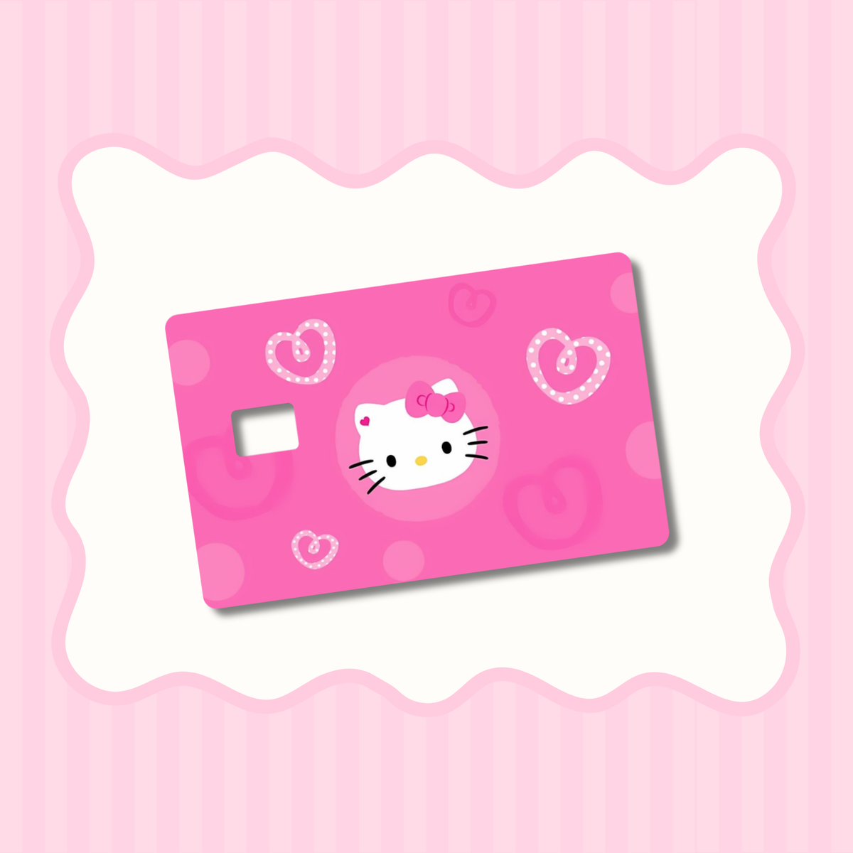 HK Pink With Hearts Card Skin