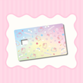 HK Face Print Rainbow Card Skin