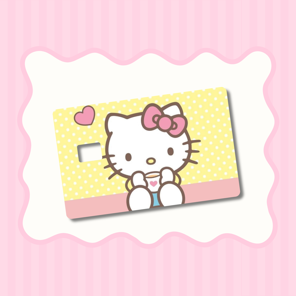 HK Yellow Polka Dots Card Skin