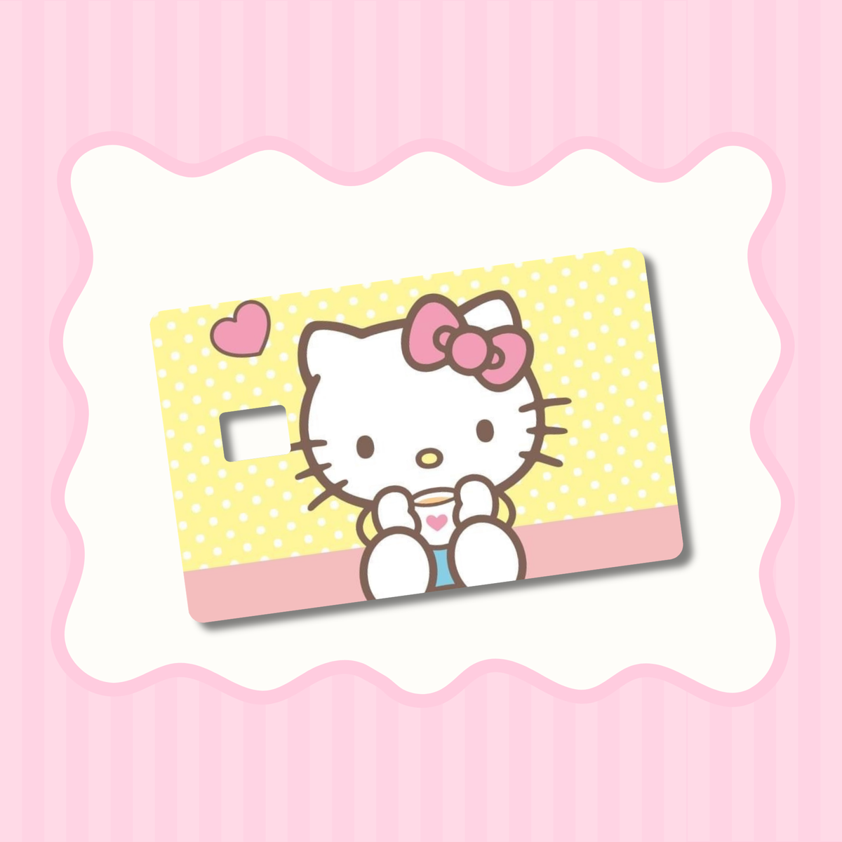 HK Yellow Polka Dots Card Skin